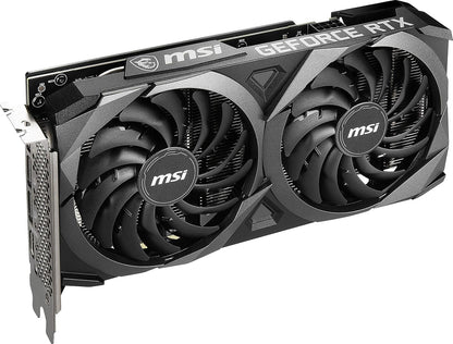 MSI GeForce RTX 3060 VENTUS 2X 12G OC, Gaming Grafikkarte - NVIDIA RTX 3060, 12GB GDDR6 Speicher, 192-bit, 15 Gbps