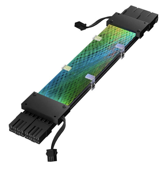 24-Pin Waved RGB Kabel  ARGB Stromkabel mit Wellen-Effekt ASUS MSI AORUS ARGB